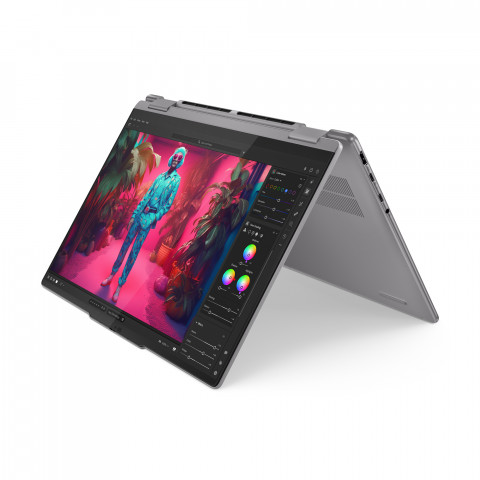 Lenovo Yoga 7 2-in-1 14AHP9 Ryzen 5 8640HS 14" WUXGA OLED 400nits Glossy 60Hz 16GB LPDDR5x-6400 SSD1TB Radeon 760M Graphics Win11Arctic Grey - Galeria zdjęcie 13