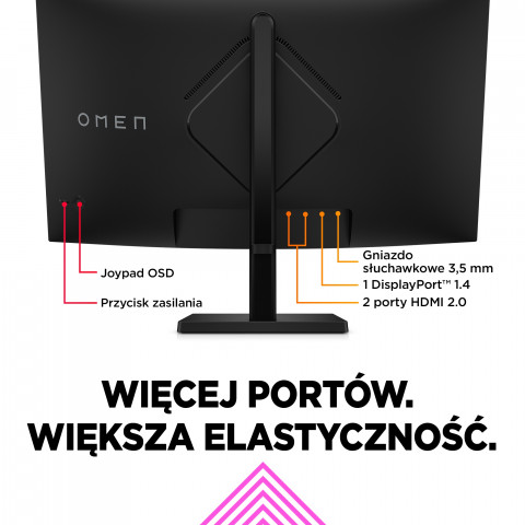 MONITOR HP LED, QHD 32" OMEN 32c (780K6E9) 165Hz - Galeria zdjęcie 10