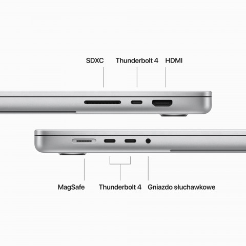 Apple MacBook Pro 16" M3 Pro 12-core CPU + 18-core GPU 36GB 512GB SSD Silver - Galeria zdjęcie 6
