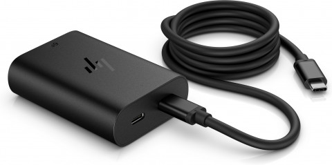 Zasilacz sieciowy HP 65W GaN 2xUSB-C czarny 600Q7AA - Galeria zdjęcie 4