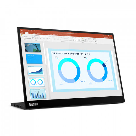 Lenovo ThinkVision M14d 14" QHD IPS 60Hz 300nits AG 2xUSB-C Raven Black - Galeria zdjęcie 6
