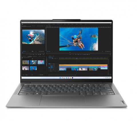 Lenovo Yoga Slim 6 14IAP8 i5-1240P 14" WUXGA OLED 400nits Glossy 60Hz 16GB LPDDR5 4800 SSD512 Intel Iris Xe Graphics Win11 Storm Grey - Galeria zdjęcie 7