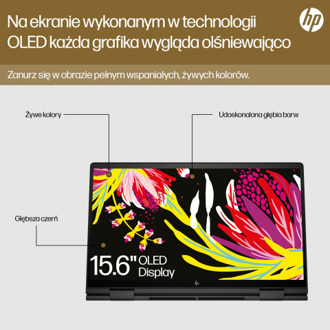 HP Envy 15-FH0023DX Ryzen 7 7730U 15.6"FHD Touch 16GB SSD512 BT BLKB x360 Win11 Nightfall Black (REPACK) 2Y - Galeria zdjęcie 32