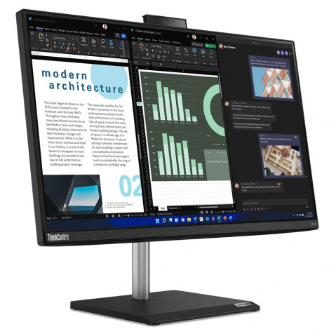 Lenovo AIO  ThinkCentre neo 30a G4 i5-13420H 23.8" FHD IPS 250nits AG 16GB DDR4 3200 SSD512 Intel UHD Graphics W11Pro Raven Black 3Y onSite - Galeria zdjęcie 2