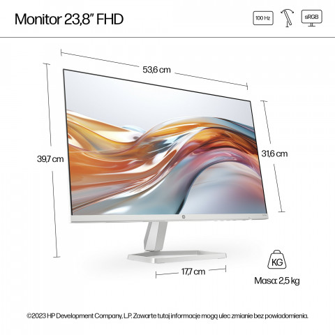 MONITOR HP LED IPS 23,8" 524sw (94C21E9) 100Hz - Galeria zdjęcie 11