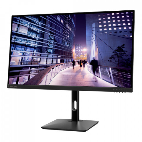 Lenovo N27p 27"UHD IPS 350nits AG HDMI, DP,USB Raven Black - Galeria zdjęcie 2