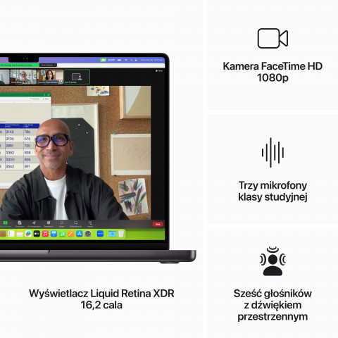 Apple 16-inch MacBook Pro: M3 Max chip with 14-core CPU and 30-core GPU, 1TB SSD Space Black - Galeria zdjęcie 5