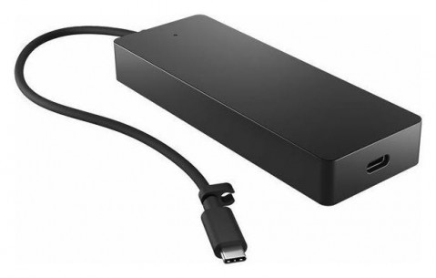 Stacja dokująca HP 4K USB-C Multiport Hub czarna 6G842AA - Galeria zdjęcie 1