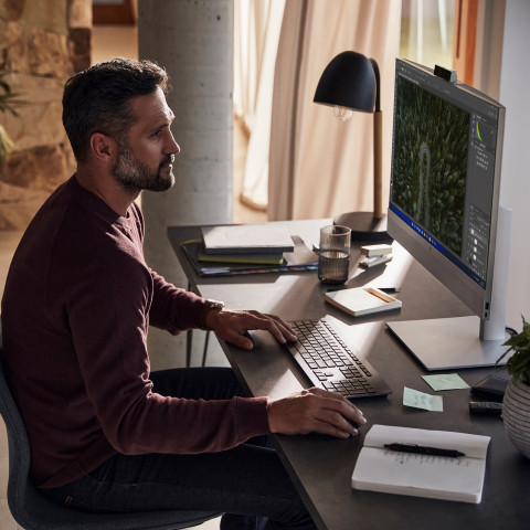 HP EliteOne Touch 870 G9 AIO i5-13600 27" QHDTouch IPS AG 250 nits 16GB DDR5 4800 SSD512 Intel UHD Graphics 770 W11Pro 3Y OnSite Silver - Galeria zdjęcie 9