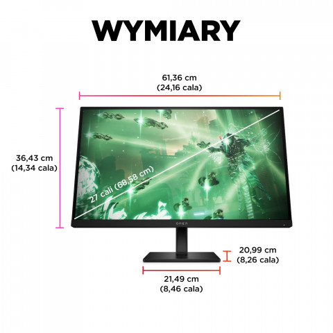 MONITOR HP LED, QHD 27" OMEN 27q (780H4E9) 165Hz - Galeria zdjęcie 10