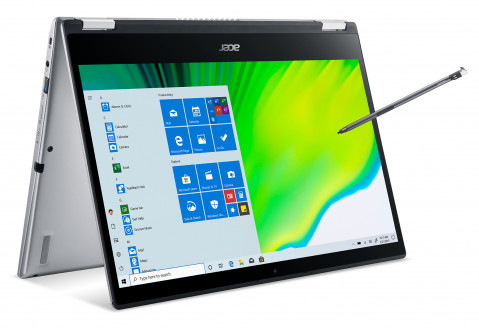 Acer TravelMate Spin 3 SP314-54N i5-1035G4 14"FHD Touch 8GB LPDDR4 SSD1TB IrisXe KlawDE Win10 Silver - Galeria zdjęcie 12