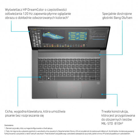 HP ZBook Studio G8 i7-11800H 15,6"FHD 16GB DDR4 3200 SSD512 Quadro T1200 W10Pro - Galeria zdjęcie 12