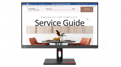 Lenovo ThinkVision S24i­30 23.8"FHD IPS 100Hz 250 nits AG VGA HDMI Raven Black - Galeria zdjęcie 1
