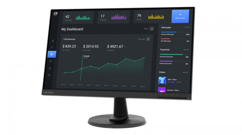 Lenovo D24-40 23.8" FHD 7ms 70Hz 250nits Raven Black - Galeria zdjęcie 3