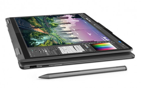 Lenovo Yoga 7 2-in-1 14AHP9 Ryzen 7 8840HS 14" WUXGA OLED 400nits Glossy 16GB LPDDR5x-6400 SSD512 Radeon 760M Graphics Win11 Storm Grey - Galeria zdjęcie 8