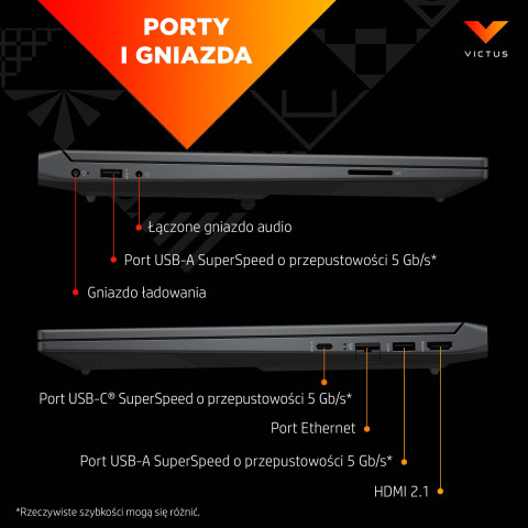 HP Victus 15-FA0005TG i5-12450H 15.6" FHD 144Hz 8GB SSD 256GB BT BLKB LAN GeForce GTX 1650 4GB Win 11 (REPACK) 2Y - Galeria zdjęcie 10