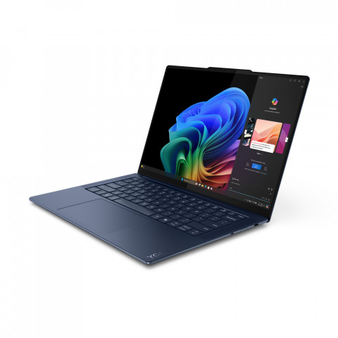 Lenovo Yoga Slim 7 14Q8X9 Snapdragon X Elite X1E-78-100 14,5"3K OLED Touch 90Hz 1000nit 32GB DDR5 SSD1TB Qualcomm Adreno 70Wh Win11 Cosmic Blue 2Y - Galeria zdjęcie 14