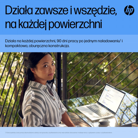 MYSZ optyczna z akumulatorem HP 710 Silent Bluetooth bezprzewodowa 6E6F2AA Czarna - Galeria zdjęcie 18