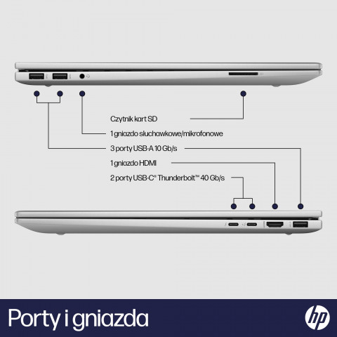 HP Envy 17-cw0229nw i5-13500H 17.3"FHD IPS 300nits 16GB DDR4 SSD512 Intel Iris Xe IR Camera Win11 2Y Natural Silver - Galeria zdjęcie 17