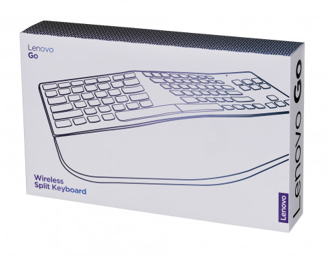 Klwiatura bezprzewodowa Lenovo Go Split, GY41C33969, grafitowa/korek naturalny - Galeria zdjęcie 4