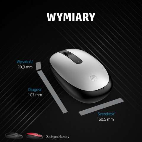 Mysz HP 240 bezprzewodowa bluetooth, 43N04AA, czarno-srebrna - Galeria zdjęcie 9