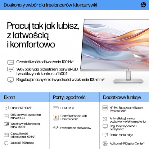 MONITOR HP LED IPS 27" 527sh (94C50E9) 100Hz - Galeria zdjęcie 10