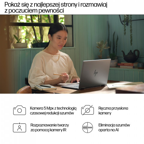HP ENVY x360 14-fa0400nw Ryzen 5 8640HS 14,0"WUXGA Touch AG IPS300 nits 16GB DDR5 SSD512 Radeon Integrated 5MP W11Pro 2Y Glacier Silver - Galeria zdjęcie 11