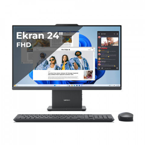 Lenovo IdeaCentre AIO 24IRH9 i5-13420H 23.8" FHD IPS AG 250nits 100Hz 16GB DDR5 5200 SSD512 Intel UHD Graphics NoOS Luna Grey - Galeria zdjęcie 1