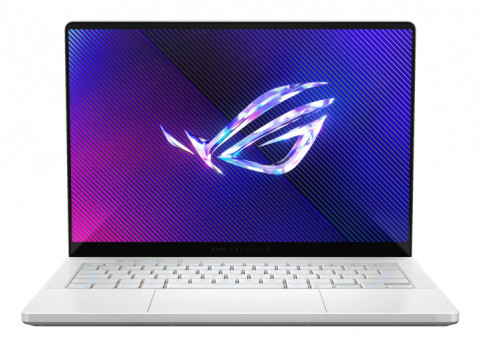 ASUS ROG Zephyrus G14 GA403UV-QS026W Ryzen 9 8945HS 14"3K OLED 500nits Glossy 16GB LPDDR5X 6400 SSD1TB GeForce RTX 4060 8GB WLAN+BT Cam1080p 75WHrs Win11 Platinum White - Galeria zdjęcie 1
