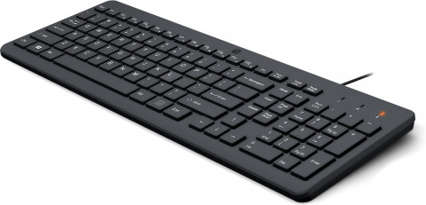 Klawiatura HP 150 Wired Keyboard przewodowa czarna 664R5AA - Galeria zdjęcie 2