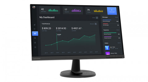 Lenovo D24-40 23.8" FHD 7ms 70Hz 250nits Raven Black - Galeria zdjęcie 1