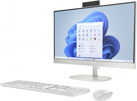 HP AiO 24-cr0003nw Ryzen 5 7520U 23,8"FHD AG IPS 16GB_DDR5 SDD512 Radeon 610M Win11 2Y Shell White - Galeria zdjęcie 2