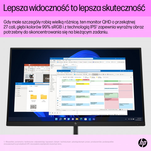 MONITOR HP LED 27” E27q G5 (6N6F2AA) - Galeria zdjęcie 7