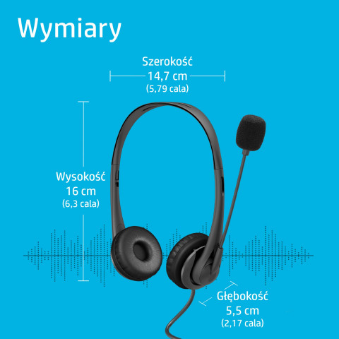 HP Słuchawki G2, 428H5AA, USB, czarne - Galeria zdjęcie 6
