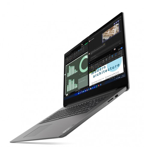 Lenovo V17 G4 IRU i5-1335U 17.3" FHD IPS 300nits AG 16GB DDR4 3200 SSD512 Intel Iris Xe Graphics W11Pro Iron Grey 3Y OnSite - Galeria zdjęcie 2