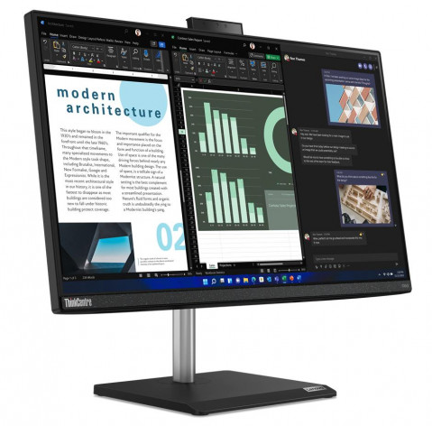 Lenovo ThinkCentre neo 30a 24 i3-1215U 23.8"FHD IPS 250nits AG 8GB SSD256 UHD W11Pro Raven Black 3Y OnSite - Galeria zdjęcie 1