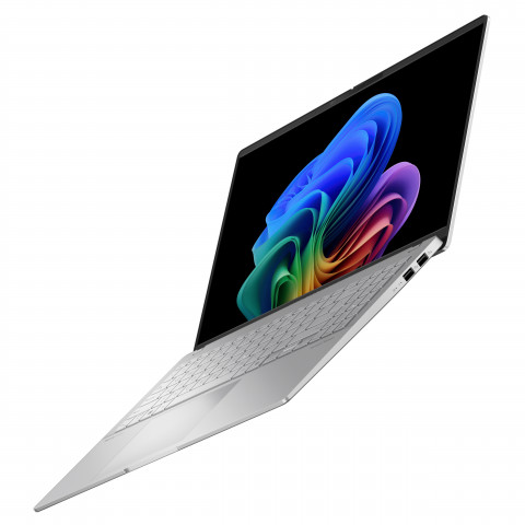 ASUS Vivobook S 15 OLED S5507QA-MA049W Snapdragon X Elite X1E 78 100 15.6" 3K 120Hz 600nits Glossy 32GB LPDDR5X SSD1TB Qualcomm Adreno NPU 45TOPs WLAN+BT Cam 70WHrs Win11 Cool Silver - Galeria zdjęcie 2