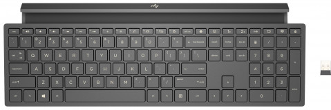 Klawiatura HP Dual Mode Keyboard 1000 Bluetooth/Wireless bezprzewodowa czarna 18J71AA - Galeria zdjęcie 1