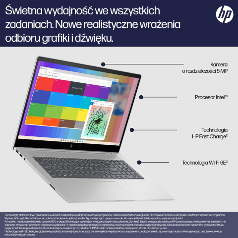 HP Envy 17-cw0229nw i5-13500H 17.3"FHD IPS 300nits 16GB DDR4 SSD512 Intel Iris Xe IR Camera Win11 2Y Natural Silver - Galeria zdjęcie 10
