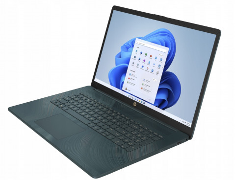 HP 17-cn0055ds QuadCore N4120 17,3"FHD AG IPS 8GB DDR4 SSD256 UHD600 Cam720p BLKB BT 41Wh Win11 (REPACK) 2Y Peacock Teal - Galeria zdjęcie 4