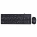 Zestaw klawiatura + mysz HP 150 Wired Mouse and Keyboard przewodowe czarne 240J7AA - Galeria zdjęcie 2