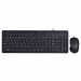 Zestaw klawiatura + mysz HP 150 Wired Mouse and Keyboard przewodowe czarne 240J7AA - Galeria zdjęcie 1