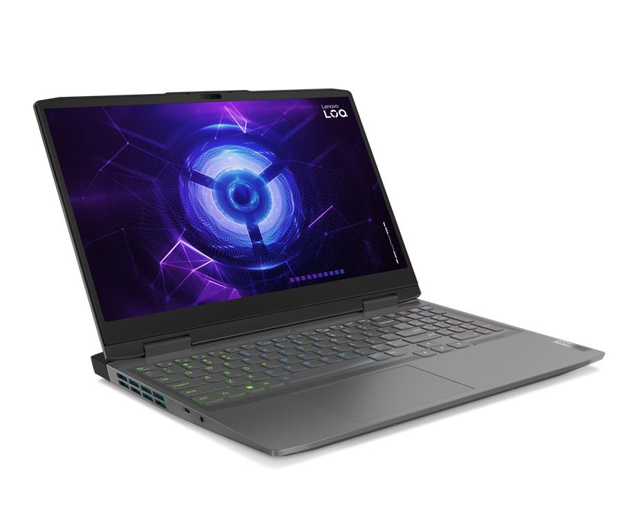 Lenovo LOQ 15ARP9 Ryzen 5 7235HS 15.6" FHD IPS 300nits AG 144Hz 16GB DDR5 4800 SSD512 GeForce RTX 3050 6GB Win11 Luna Grey - zdjęcie 3