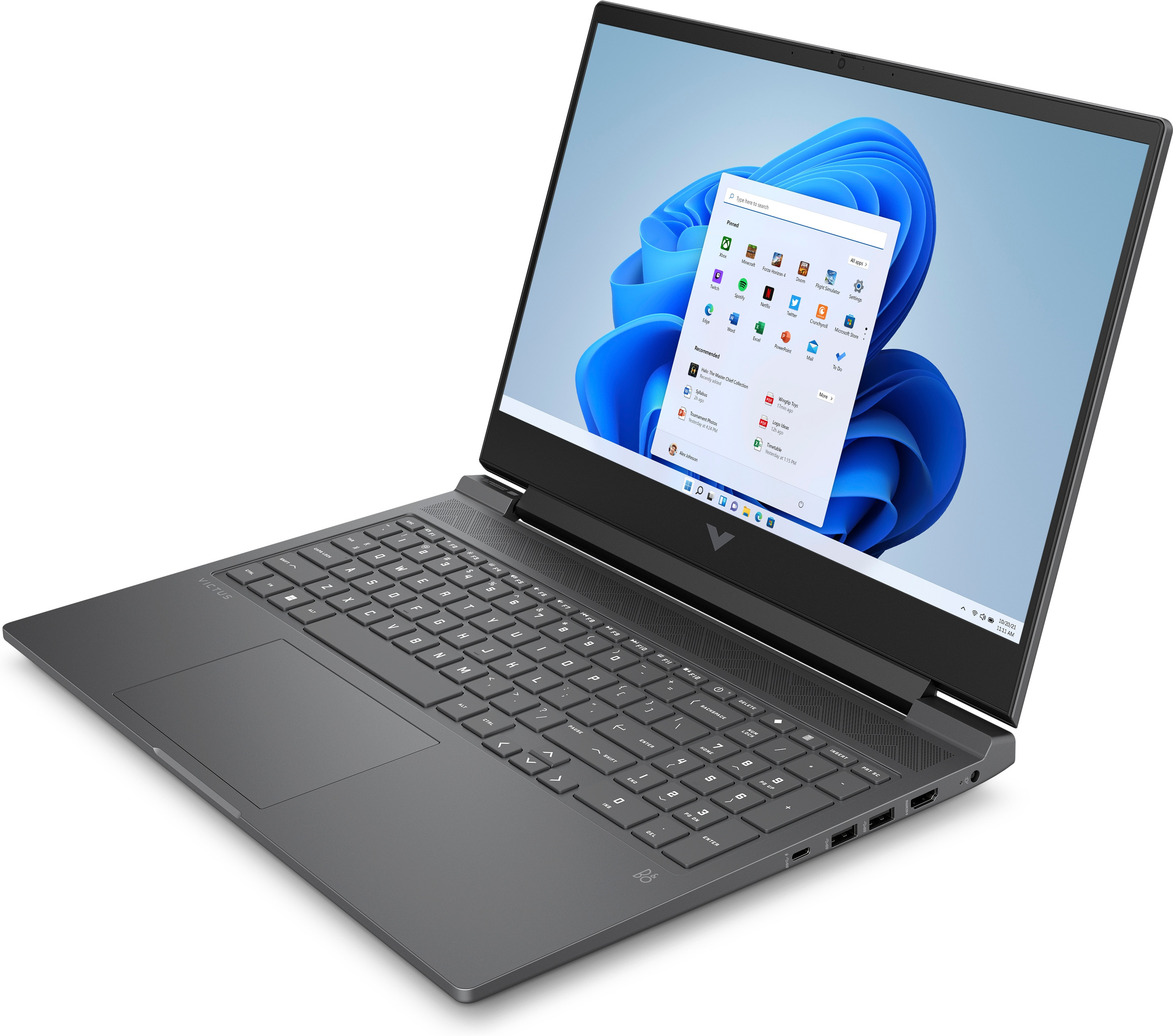 HP VICTUS 16-s0007nw Ryzen 7 7840HS 16,1"QHD AG IPS 300nits 240Hz 32GB DDR5 SSD1TB RTX 4070 8GB Cam1080p No ODD NoOS 2Y Mica Silver - zdjęcie 3