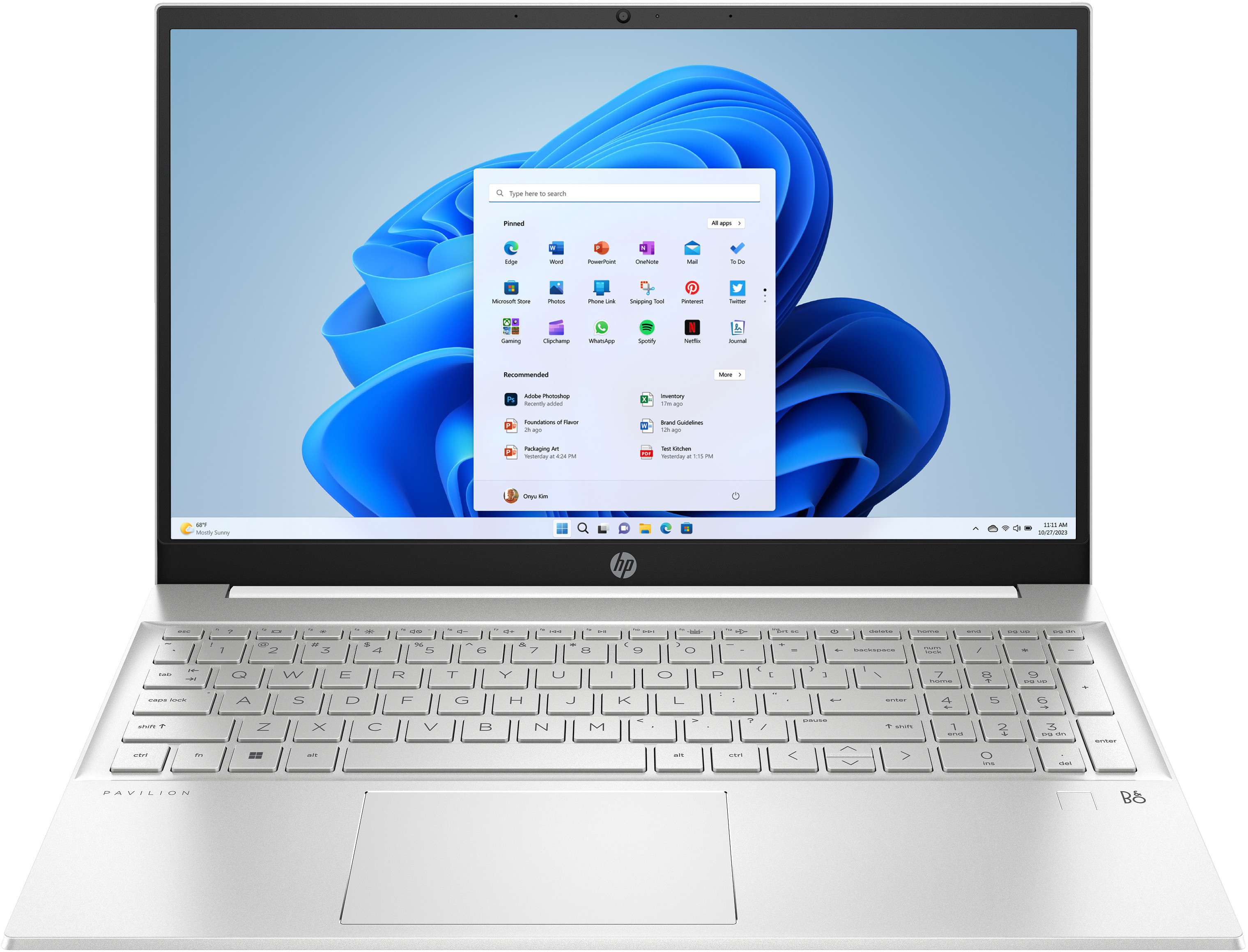 HP Pavilion 15-eg3214nw i5-1335U 15,6"FHD 250nits IPS 16GB DDR4 3200 SSD512 IrisXe Cam720p 41Wh Win11 Biały - zdjęcie 3
