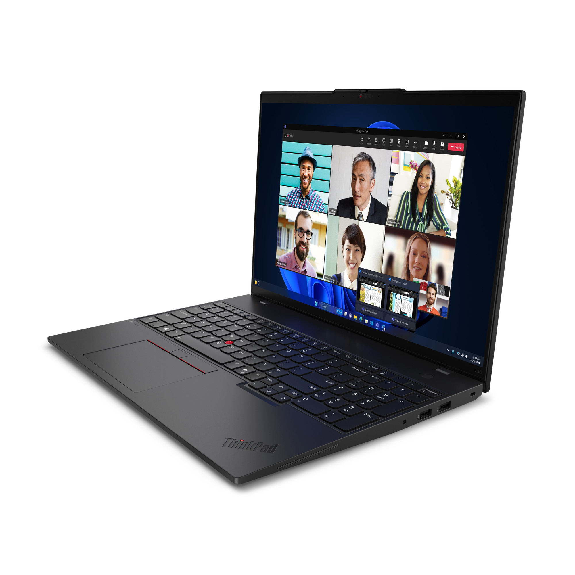 Lenovo ThinkPad L16 G1 Ultra 5 125U 16.0"WUXGA IPS 300nits AG 16GB DDR5 SSD512 Intel Graphics W11Pro Black 3Y OnSite - zdjęcie 4