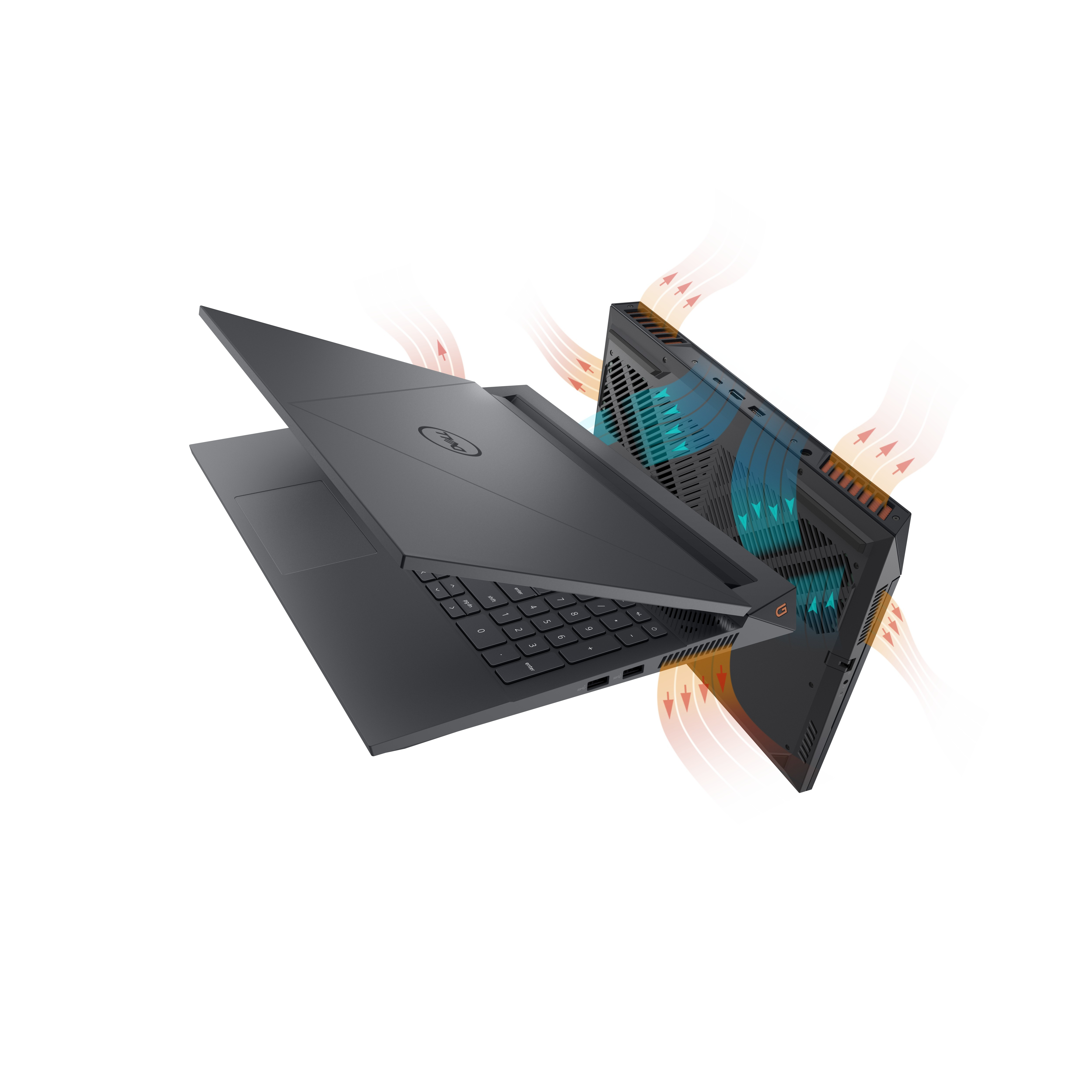 Dell G15 5530 i7-13650HX 15,6" FHD 165Hz 16GB DDR5 4800 SSD512 GeForce RTX 4050_6GB 86Wh NoOS Dark Shadow Gray - zdjęcie 4