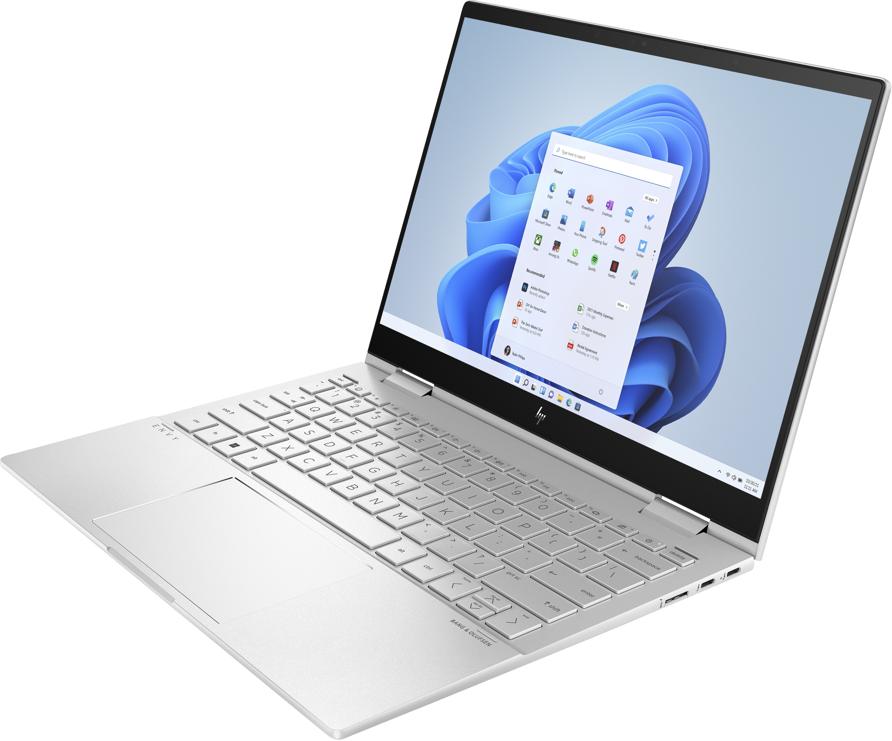 HP ENVY x360 13-bf0006nw i5-1230U 13.3 WQXGA Touch IPS 400nits 16GB DDR4 SSD512 Intel Iris Xe Graphics No ODD Win11 2Y Natural silver - zdjęcie 3
