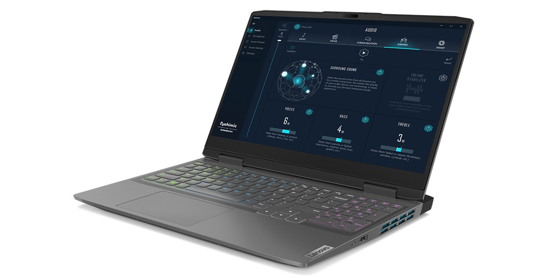 Lenovo LOQ 15IRH8 i5-12450H 15.6" FHD IPS 350nits AG 144Hz 16GB DDR5 4800 SSD512 GeForce RTX 4050 6GB NoOS 3Y Storm Grey - zdjęcie 10