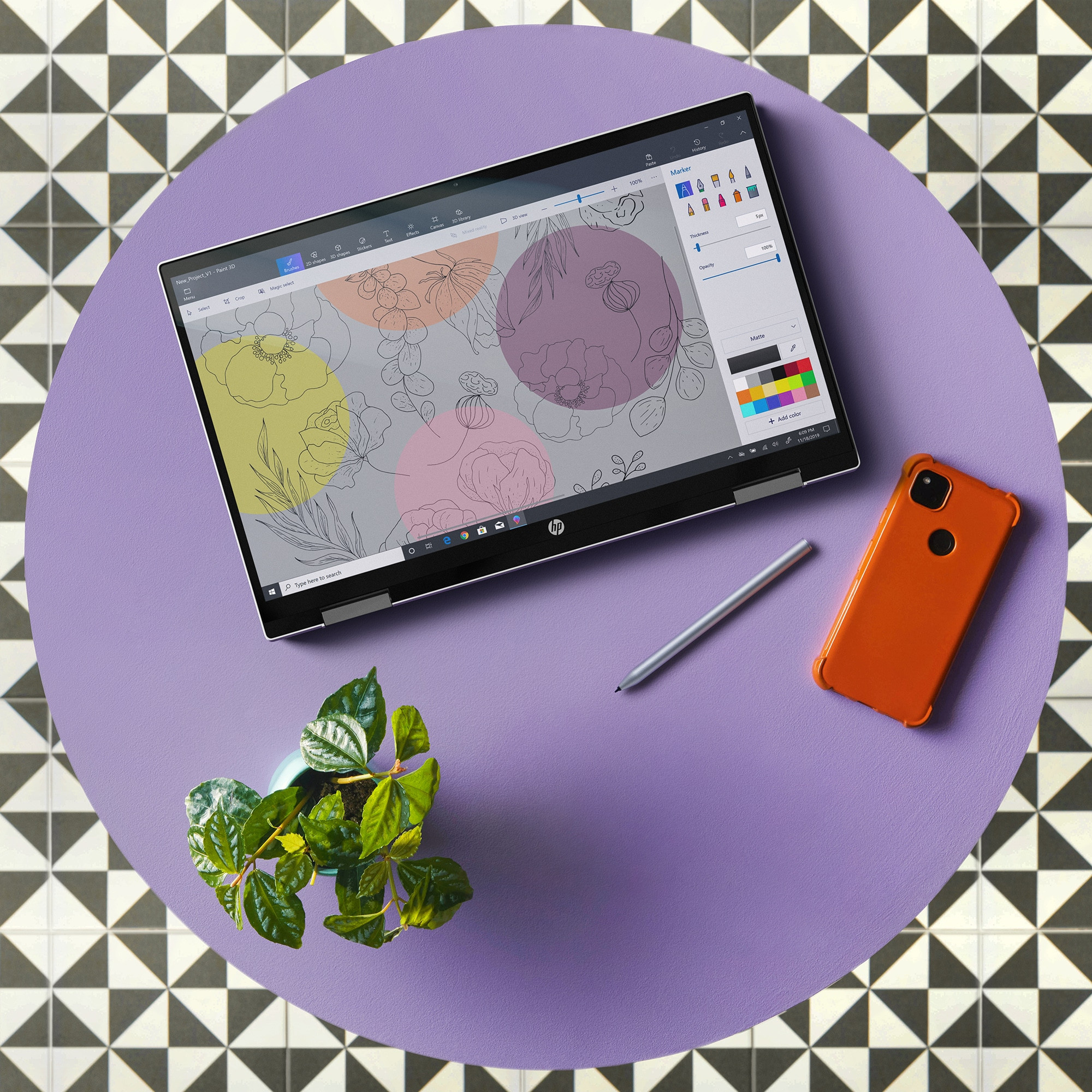 HP Pavilion x360 15-er1002nw i5-1235U 15.6"FHD Touch IPS 250 nits 16GB DDR4 SSD512 Intel Iris Xe Graphics Cam720p Win11 2Y Natural Silver - zdjęcie 1